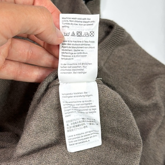 J. Crew Mercantile Brown Wool Blend Vneck Sweater Medium - Picture 9 of 10